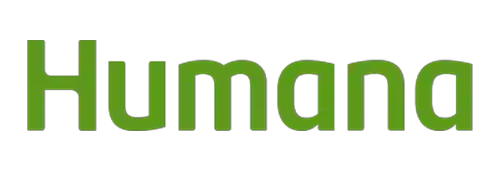The image displays a logo with the word  HUMANA  in uppercase letters, suggesting it is related to human services or support.